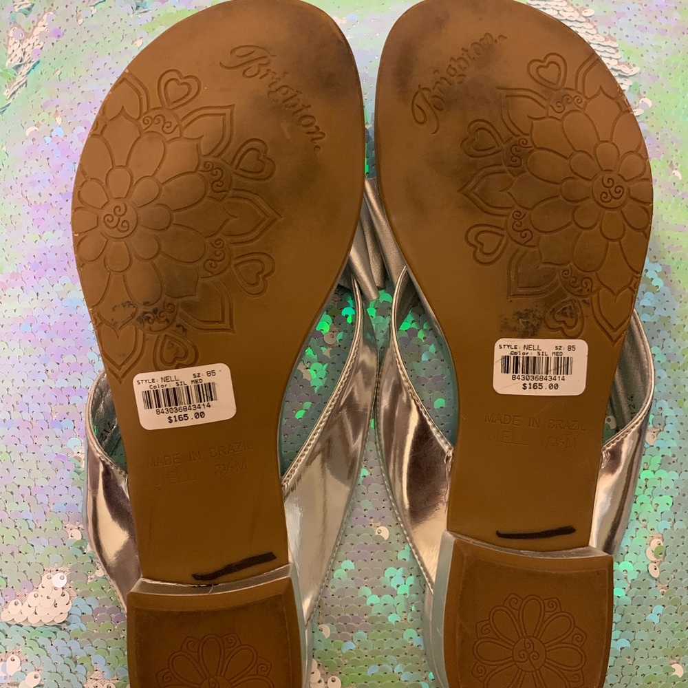 SOLD 💙Brighton Nell Silver Sandals - Picture 3 of 3